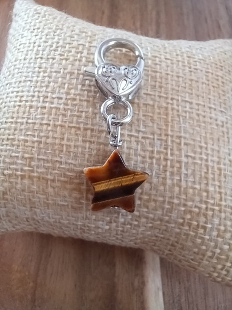 Tiger’s Eye Star Crystal Pet Charm