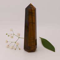 Small Polished Tiger’s Eye Crystal Tower