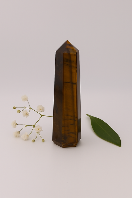 Small Polished Tiger’s Eye Crystal Tower