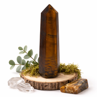 Small Polished Tiger’s Eye Crystal Tower