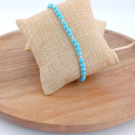 Turquoise and Sterling Silver Cluster Bracelet