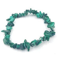 Malachite Chip Stretch Bracelet