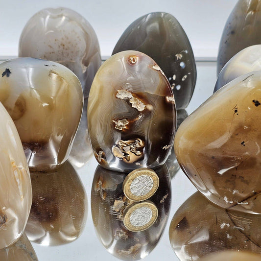 Natural Agate Crystal Freeform - Grounding, Stability, and Harmony