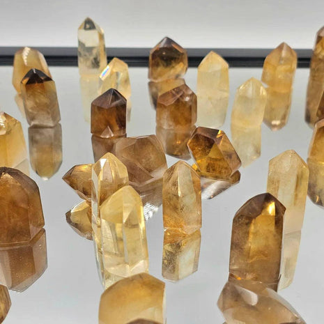 Small Citrine Crystal Prisms Towers 20-30g