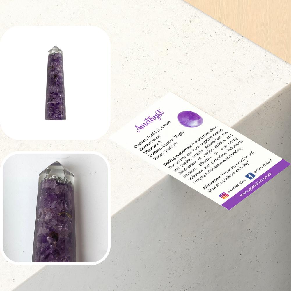 Orgonite Obelisk Tower, 10-12cm